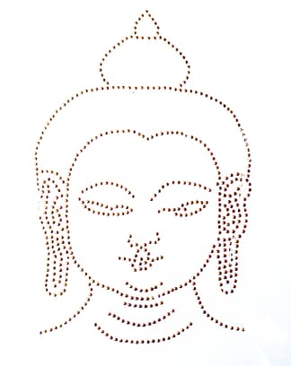 Budda faccia disegno termoadesivo