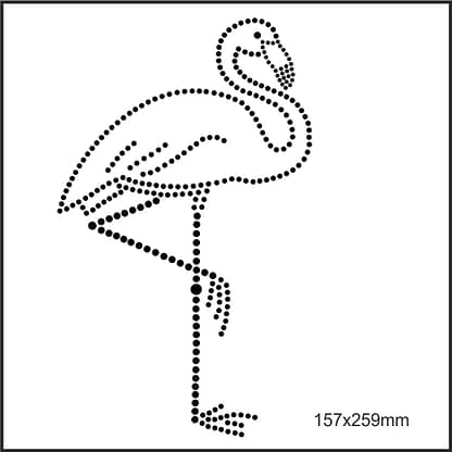 Disegno Flamingo per termoadesiva