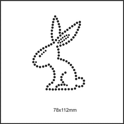 Coniglio disegno per termoadesivi