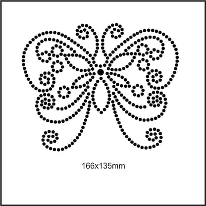 Farfalla fancy disegno per toppa termoadesiva