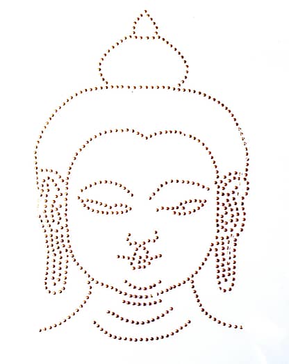 Budda faccia disegno termoadesivo
