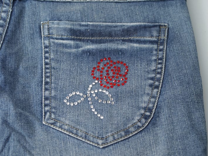 Tasca Jeans fiore